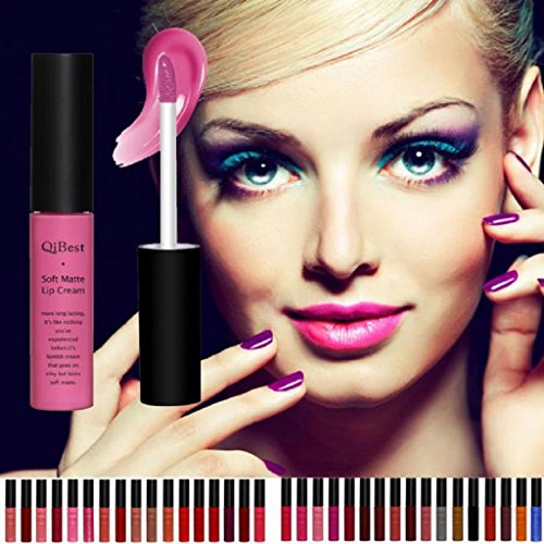 Lipstick, Yoyorule Waterproof Matte liquid Long Lasting lip gloss Qibest Lipstick