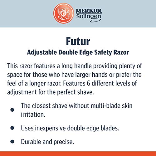 Merkur FUTUR Adjustable Safety Razor, Chrome Finish, MK-701001 - //coolthings.us