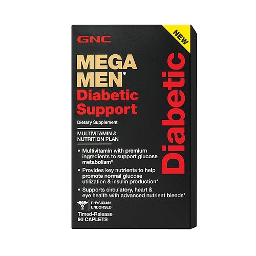 GNC Mega Men Diabetic Support - 90 Caplets GNC Mega Men Diabetic Support - 90 Caplets