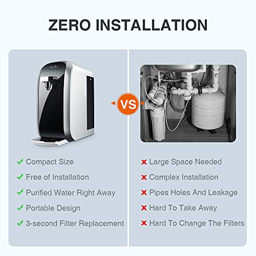 SimPure Y7 UV Countertop Water Filtration System, Reverse Osmosis Water