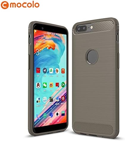 OnePlus 5T Case, Anti-fingerprint Ultra Slim Carbon Fiber Scratch Resistant Shock Absorption Flexible Soft TPU Protective Cover for OnePlus 5T