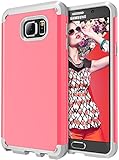 Note 5 case, E LV Galaxy Note 5 Case - Armor Hybrid Defender Protection case cover for Samsung Galaxy Note 5 [Red Melon/Grey]