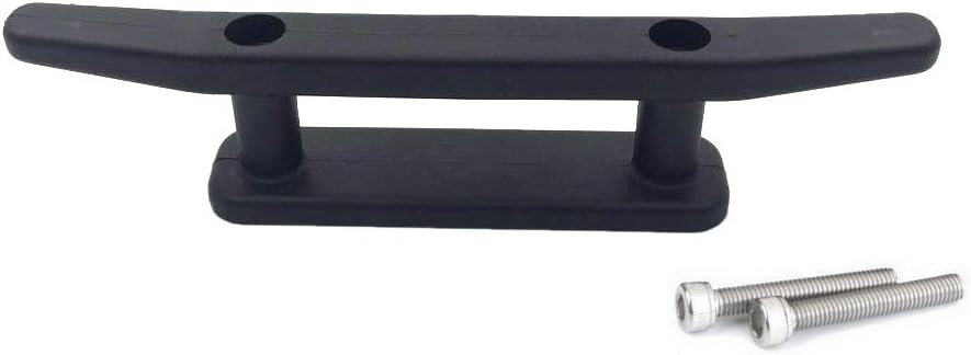 Anndason 6.5" Black Anchor Cleat Kit for Kayak Boat Canoe Mooring Deck Mount (4Pcs) : Sports & Outdoors