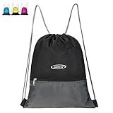 G4Free Waterproof Gymbag Large Drawstring Backpack Sackpack for Shopping Sport Yoga