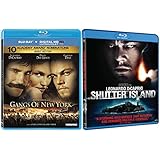 Gangs of New York &amp; Shutter island Blu Ray 2 Pack Crime Movie Leonardo DiCaprio Martin Scorsese Bundle Set