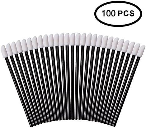 100PCS Disposable Lip Brushes Makeup Lipstick Applicators Wands Tool Kits