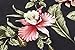 Men's Hawaiian Shirt Aloha Shirt in Black Raflesia