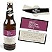 Big Dot of Happiness Mommy's First Milestones - Decorations for Women - 6 Beer Bottle Label Stickers and 1 Carrier