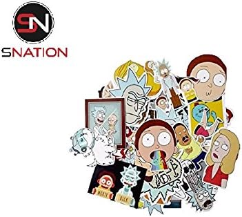 35Pcs Rick and Morty Stickers Decal For Snowboard Laptop Luggage Car Fridge DIY Styling Vinyl Home Decor