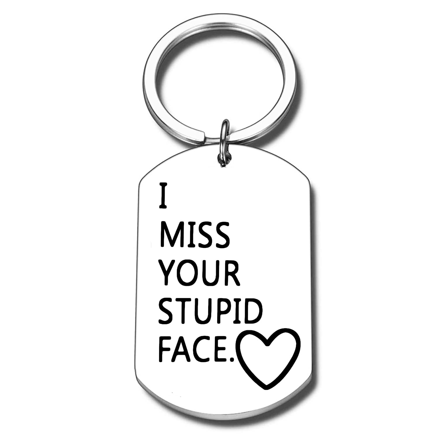 Nimteve Funny Gifts For Men Women Couple Keyring Boyfriend Girlfriend Gift Husband Gift Wife Keychain Valentine Day Gifts for Girlfriend Anniversary Birthday Gifts for Her Him(I Miss Your)