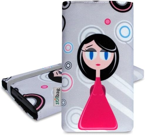 stilbag Pouch 'MIKA' for Samsung Galaxy Alpha – Design: Pink Lady