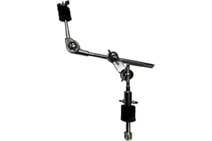 WADY Cymbal Boom Arm with Clamp, Grabber Cymbal Arm Solid Boom Arm, 360°Cymbal Extension Mount Clamp, Cymbal Extension Stand 