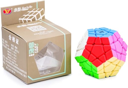 Cubelelo YJ YuHu Megaminx Stickerless Rubik Speed Cube Puzzle