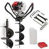 ARKSEN Gas Powered Post Hole Digger w/ 2 Auger Bits (8