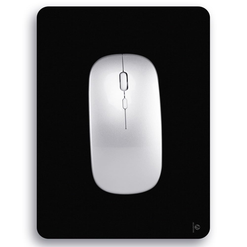 Photo 1 of Audimi Small Mouse Pad 6 x 8 Inch, Mini Mouse Pad Thick for Laptop Wireless Mouse Home Office Travel, Portable & Washable (Black)