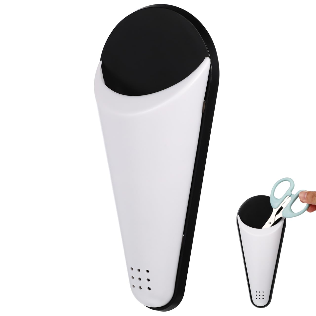 DOITOOL Magnetic Scissor Holder 7.36 Inch Space-Saving Metal Storage Rack for Home and Office Use Magnetic Scissor Stand with Wear-Resistant Design Suitable for Bathroom and Kitchen Organization