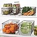 mDesign Metal Farmhouse Kitchen Pantry Food Storage Organizer Basket Bin - Wire Grid Design - for Cabinets, Cupboards, Shelves, Countertops - Holds Potatoes, Onions, Fruit - Large, 4 Pack - Bronze
