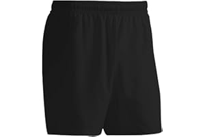 Just 4 Kicks Boy's Soccer Shorts, Black, White and Royal Blue Youth Sizes Training Soccer Shorts