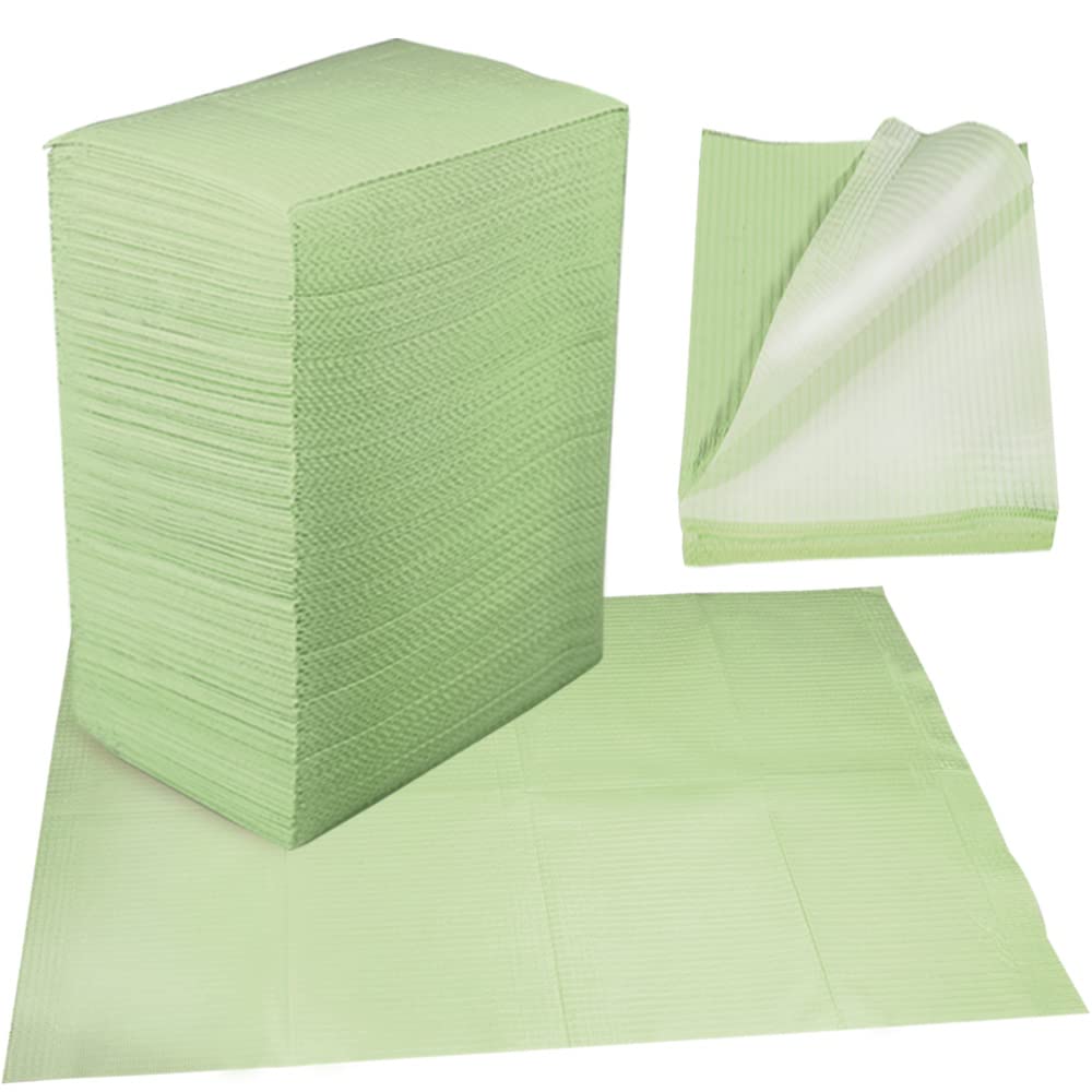 Dental Bibs Disposable 3 Ply Waterproof Patient Bibs Dental Tray Covers, Eyelash Extension Nail Art Tattoo Supplies 13