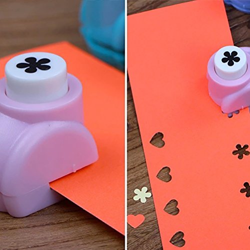 7thLake Paper Punch,Scrapbooking Punches 10 Pieces,Cute Multi-pattern Hand Press Shapes,Kid Cut DIY Handmade Hole Puncher for Festival Papers and Greeting Card