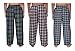 Mens 100% Cotton Plaid Long Lounge Pants Pajama Pants Available In Plus Size
