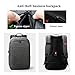 Tigernu Business Waterproof Laptop Backpack with USB Charging Port, Computer Rucksack Anti-Theft Water Resistant Travel Lap-top Bag, School Notebook Knapsack Fits for 15 15.6 inch Black Gray (Black)