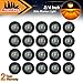 Meerkatt (Pack of 20) 3/4 Inch Mini Round Smoked Lens Amber SMD Side Marker Indicator Light Compatible with Pickup Bus Train Trailer Truck Included Grommets 12V DC