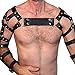 Men's Leather Body Chest Half Harness Belt High Elastic (LM-030)