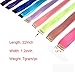 Hawkko 20PCS Straight Colored Clip in Hair Extensions Party Highlight Multiple Colors Hairpieces, With Gift Alligator Hair Clip & Steel Comb (20pcs-Monocolor Full Color Set)