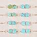 ZENGORI 1 Pair 925 Sterling Silver Natural Freeform Turquoise Stud Earrings Women Jewelry SS043