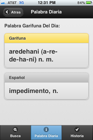 Garifuna-Spanish Translation Dictionary