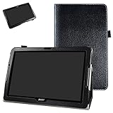 Acer Iconia One 10 B3-A30 Case,Mama Mouth PU Leather Folio 2-Folding Stand Cover with Stylus Holder for 10.1