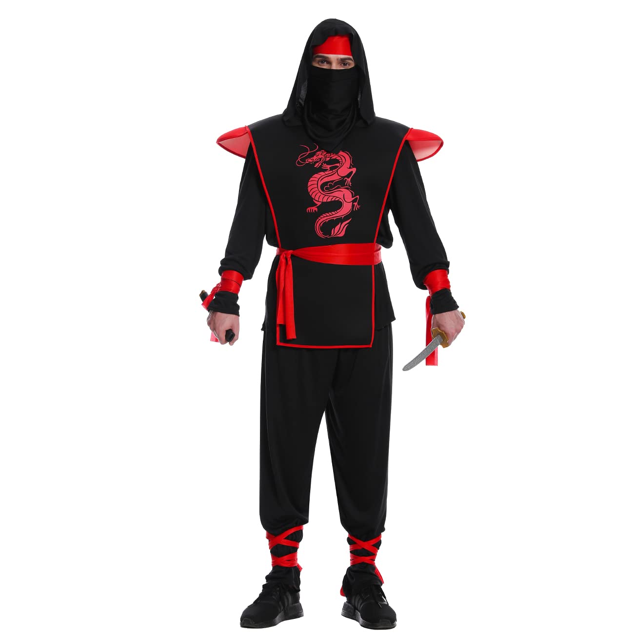 SEA HARE Adult Black Ninja Costume for Men