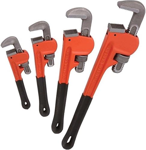Socket Wrenchesc4pc Heavy Duty Pipe Wrench Set Monkey Heat Treated Adjustable 8" 10" 14" 18" NEW