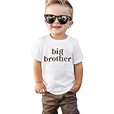 SOFEON Big Brother Shirt for Toddler Baby Boy Promoted to Big Brother Announcement T-Shirt Kids Summer Short Sleeve Tees