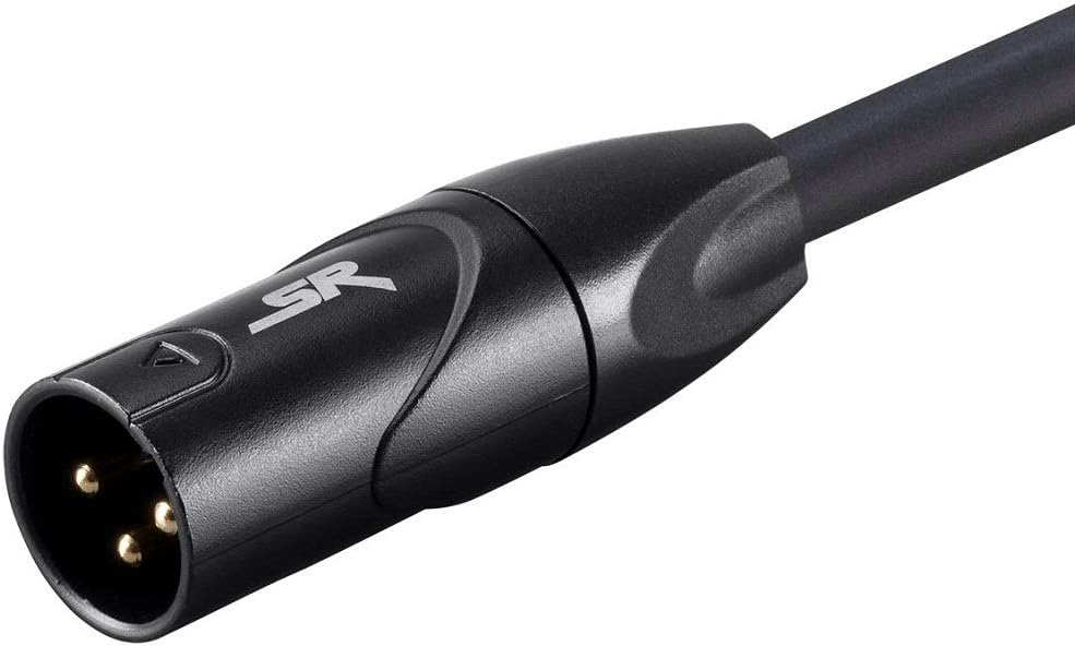 Monoprice 104752 Premier Series XLR Male to XLR Female - 10Ft - Black - Gold Plated | 16AWG Copper Wire conductors [Microphone & Interconnect]: Home Audio & Theater