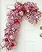 Christmas Metal Candy Cane Shaped Wreath Frames Pack of 6