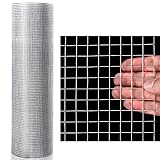 Goplus Hardware Cloth, 1/2 inch Welded Cage Wire Galvanized Hardware Cloth Metal Mesh Chicken Netting Rabbit Fence Wire Window (48'' x 50')