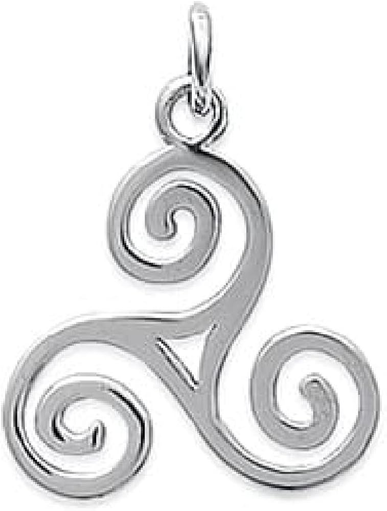 Broche Ancienne Kelt En Argent - Symbole Triskel Celtique - Bretagne Vintage - 1692