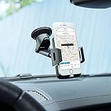 Amoner Car Phone Holder, Dashboard Windshield Universal Cell Phone Cradle Mount with Strong Suction Cup for iPhone X 8 7 6 6S Se 5S Samsung Galaxy S9 S8 S7 S6 S5 HTC LG Sony Nexus Motorola Nokia More