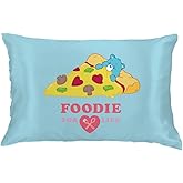 Care Bears Foodie Beauty Silky Satin Standard Reversible Pillowcase Cover 20x30 for Hair and Skin, (Officially Licensed Product) by Franco Collectibles