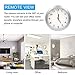TTCDBF 1080p wifi hidden camera wall clock spy camera nanny camera with motion detection, remote viewing for home and office hidden security camera, support IOS / Android, support video recording