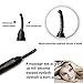 NIPOO Eyelash Curler with Comb - Heated Eyelash Curler Electric Eyelash Brush with Dual Temperature and Fast Heated Function, Growth - Massage Wand, Black