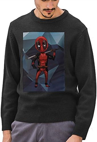 Deadpool Logo Men's Sweatshirt Winter Must Have Ultimate Cotton Crewneck Sweatshirt