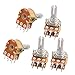 uxcell 5 Pcs B50K 50K ohm 6 Pins Split Shaft Rotary Linear Dual Taper Potentiometers
