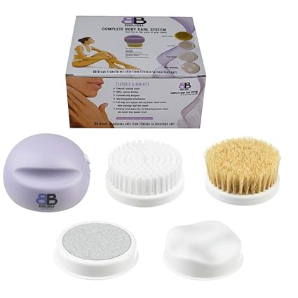 RONTENO Plastic BB Brush Body Care Transforms skin from lifeless to luxurious soft - 1pc (Purple Color)