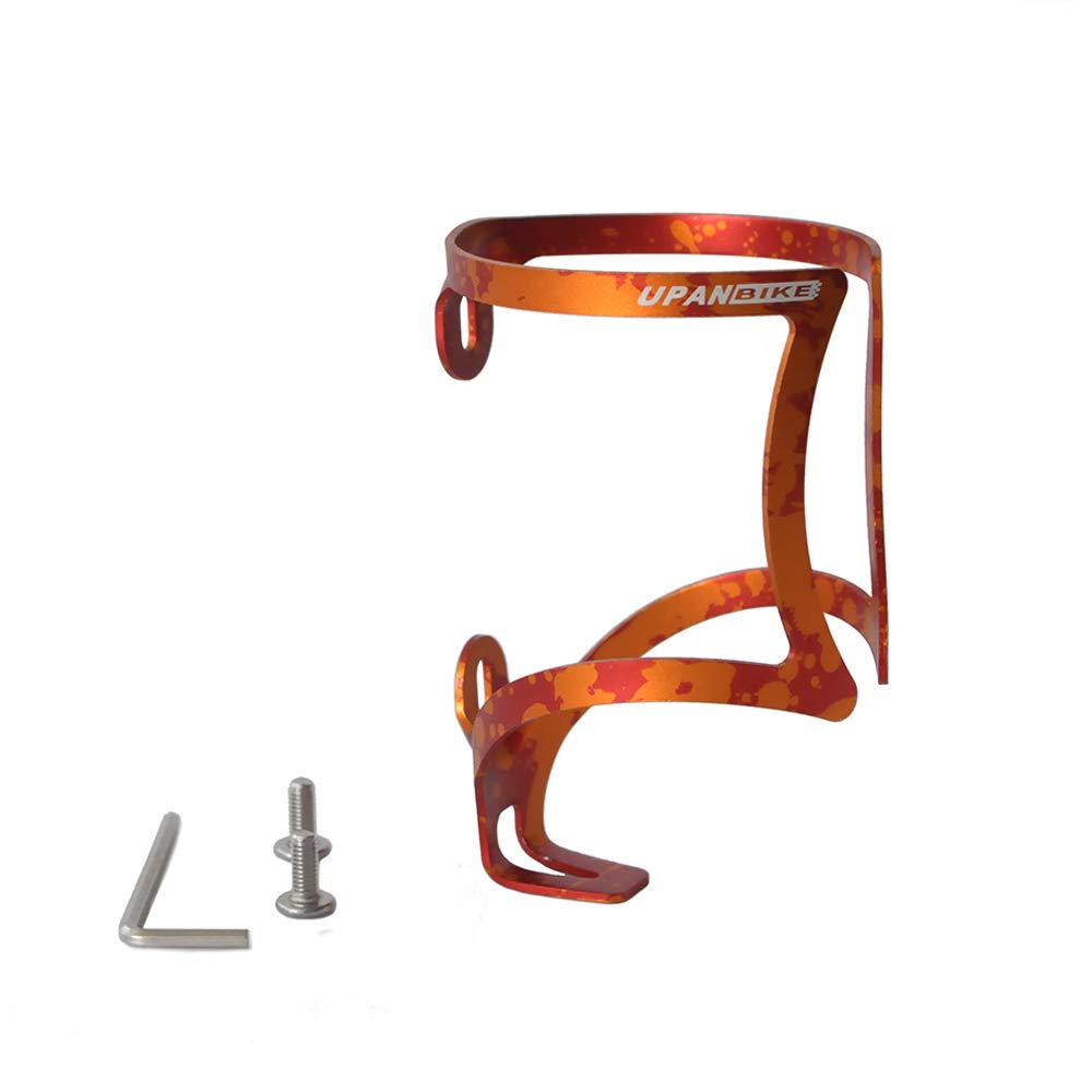 UPANBIKE Aluminum Alloy Bottle Cage for MTB Road Bike, Camouflage Red