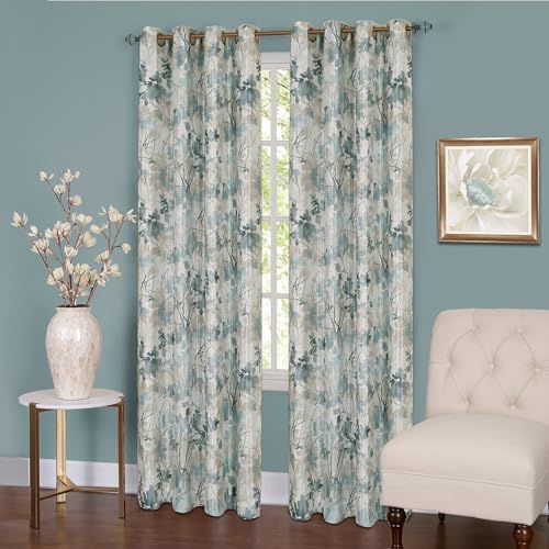 Achim Home Furnishings Soft Window Panel, Polyester, Mist, 0.1 W x 50 L (Pack of 1)