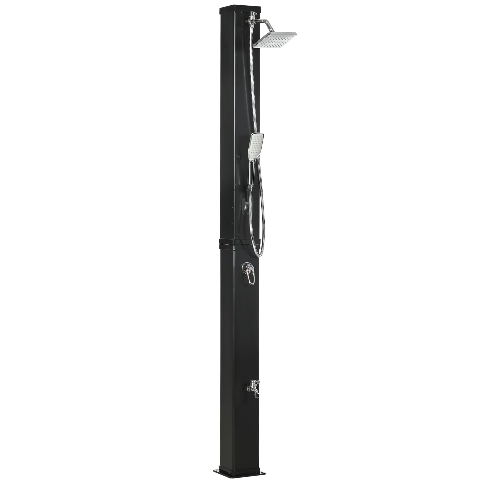 Outsunny 10.6 Gallons Solar Heated Shower with 360