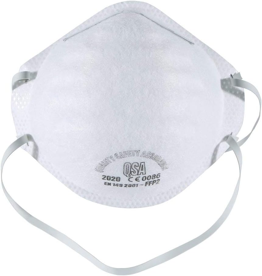 BlackUdragon Professional Grade Mask Dust-proof And Anti-fog Headband FFP2 Mask Dust Mask Anti PM2.5 Anti Influenza Breathing Face Mask Safety Masks (20, FFP2)